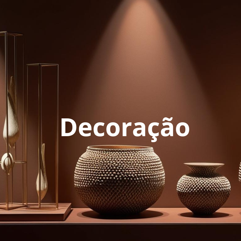 Encontre objetos decorativos, bandejas, vasos, almofadas, velas e muito mais para deixar sua casa com a sua cara — acolhedora, elegante e cheia de personalidade na Lar Equipado