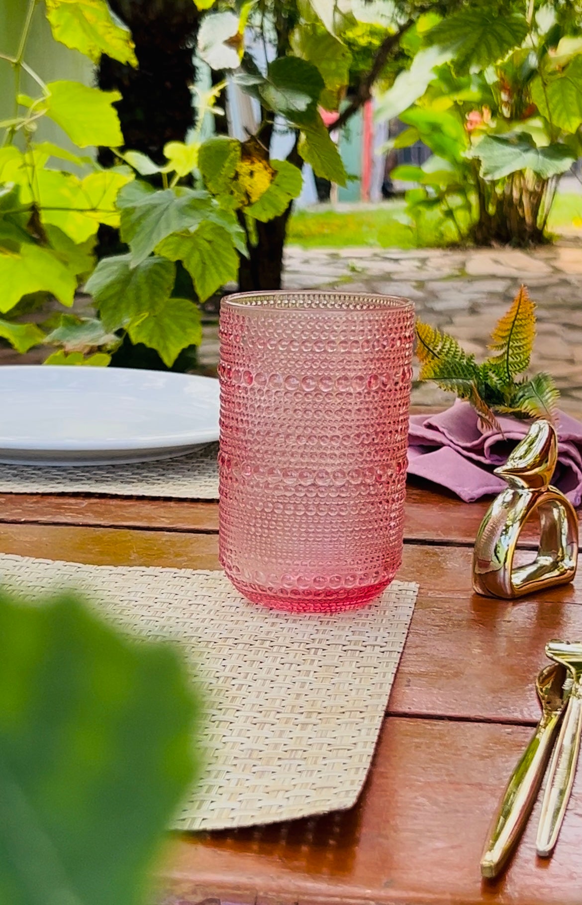 Jogo de Copos de Vidro Pérola Glamour 6 Unidades – Elegância na Mesa | Lar Equipado