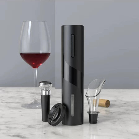 Abridor de Vinho Elétrico Recarregável com Cortador de Lacre