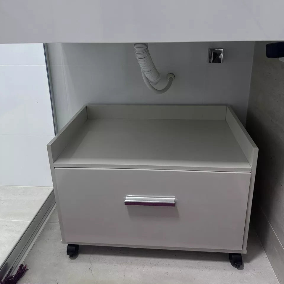 Armário Gabinete para Banheiro com Rodinhas e Gaveta – Organização Inteligente em Espaços Pequenos