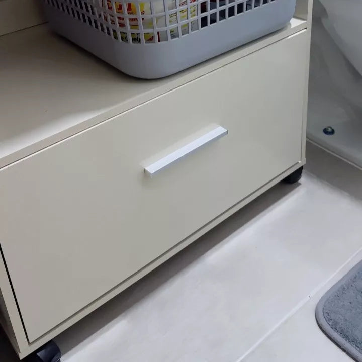 Armário Gabinete para Banheiro com Rodinhas e Gaveta – Organização Inteligente em Espaços Pequenos