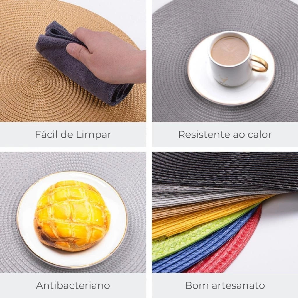 Jogo americano 6 peças Lar Equipado -Elegância que transforma o simples em especial