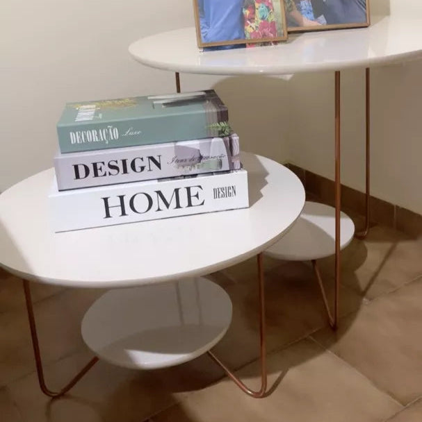 Conjunto de Mesa de Centro e Mesa Lateral de MDF — Elegância e Versatilidade para sua Sala