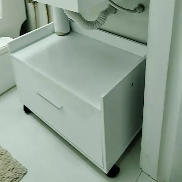 Armário Gabinete para Banheiro com Rodinhas e Gaveta – Organização Inteligente em Espaços Pequenos