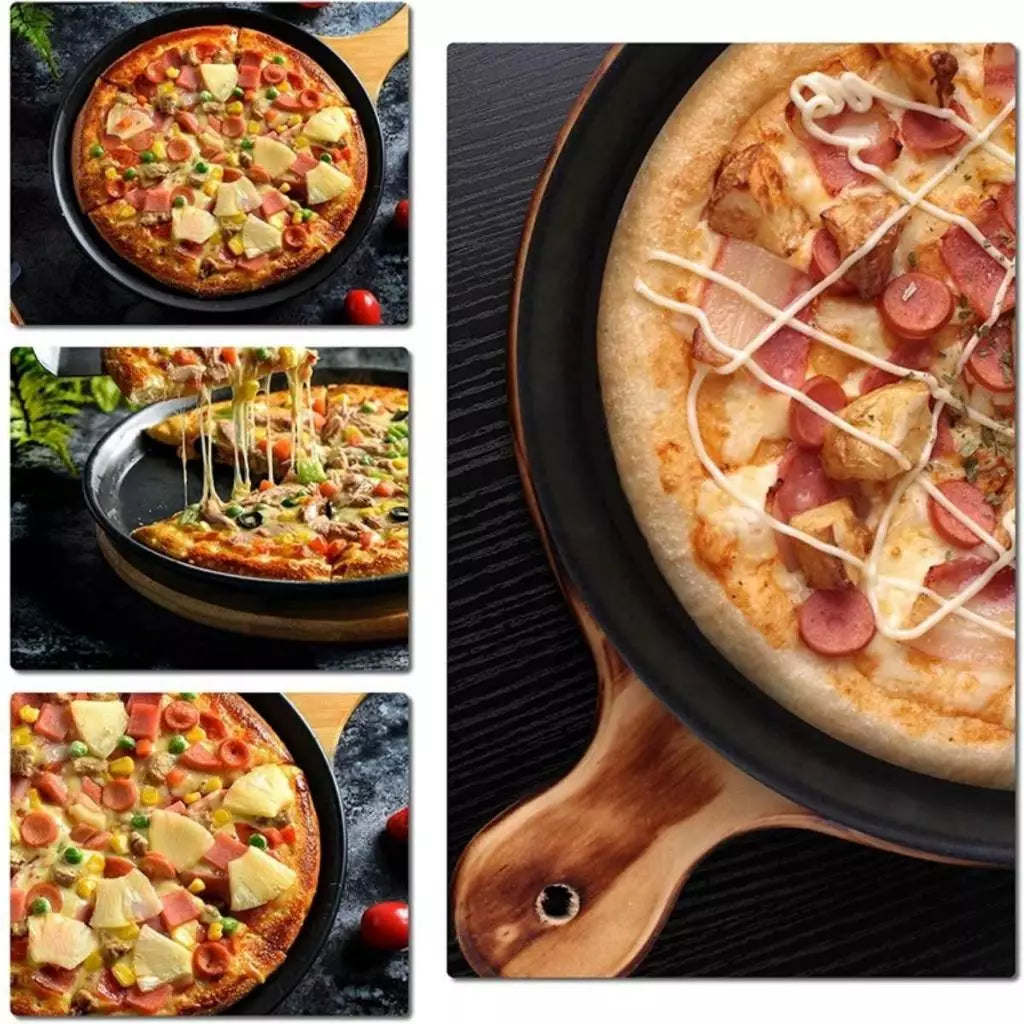 Formas de Pizza Antiaderentes kit 2 unid. 29cm — Praticidade e Sabor em Cada Receita!