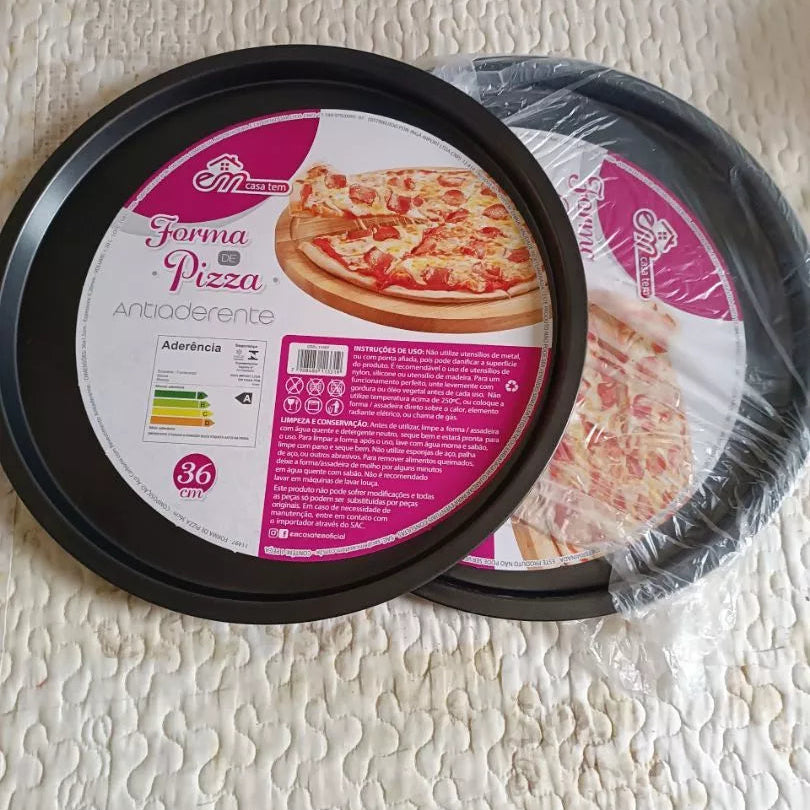 Formas de Pizza Antiaderentes kit 2 unid. 29cm — Praticidade e Sabor em Cada Receita!