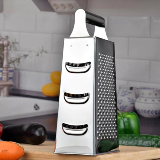 Ralador 4 Faces 24cm Aço Inoxidável Resistente para Queijos, Legumes e Verduras