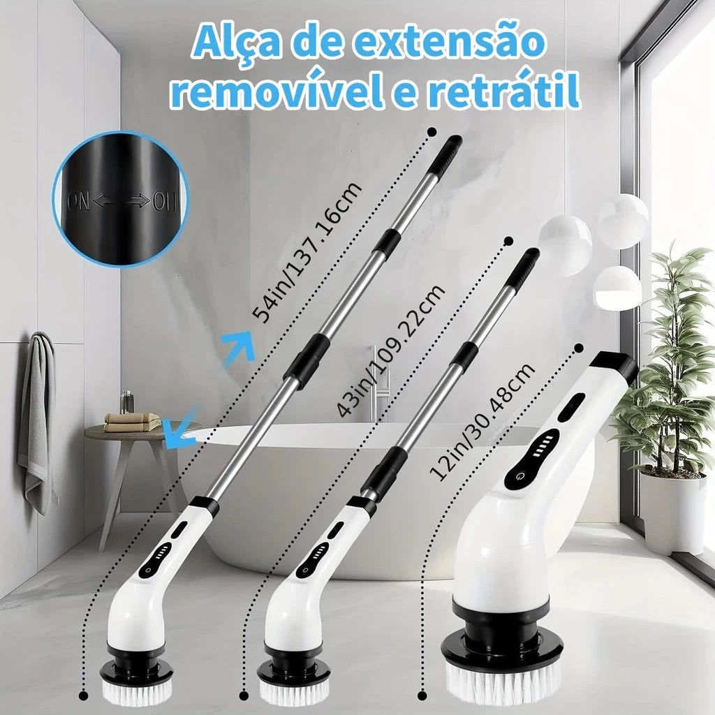 Escova  Elétrica  Recarregável 9 em 1