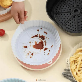 Forma de Silicone para AirFryer Reutilizável - Antiaderente, Fácil de Limpar e Mais Praticidade na Cozinha