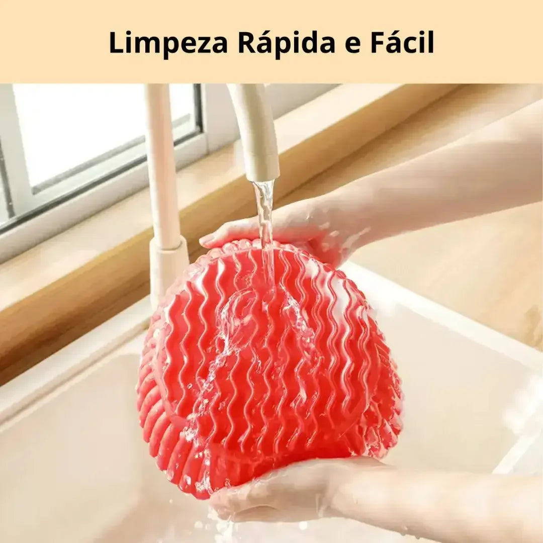 Forma de Silicone para AirFryer Reutilizável - Antiaderente, Fácil de Limpar e Mais Praticidade na Cozinha