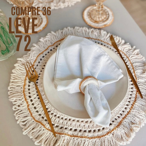 Conjunto de  24 Talheres Dourados Gold Glamour Em Aço Inox -Compre 1 Leve 2