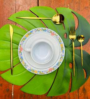 Jogo de Talheres em Aço Inox  Dourado  -  Gold  Glamour -Compre e  Leve O Dobro