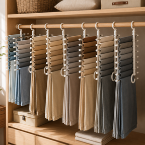 Cabideiro Organizador Multiuso 5 em 1 para Guarda-Roupa