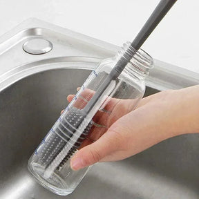 Escova de Silicone para Garrafa de Leite - Ferramenta de Limpeza Essencial para sua Cozinha