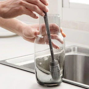 Escova de Silicone para Garrafa de Leite - Ferramenta de Limpeza Essencial para sua Cozinha