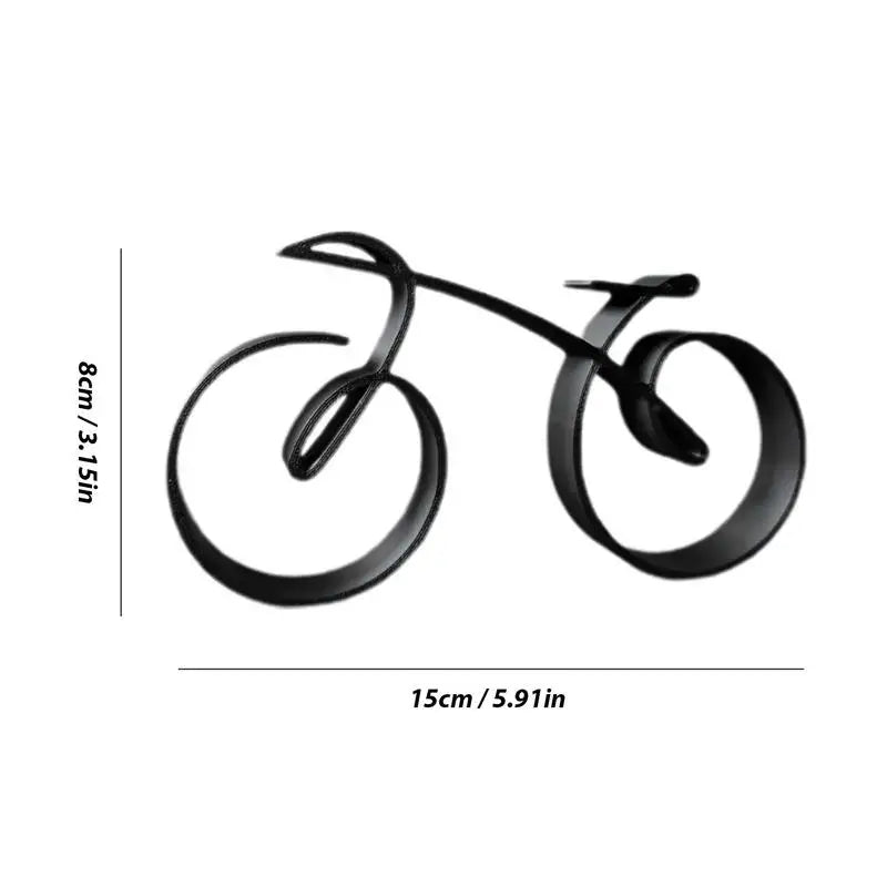 Decoração Bicicleta Minimalista  3D — Charme Criativo para seu Espaço