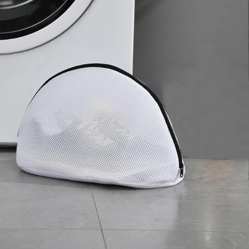 Saco de Lavagem para Sapatos em Malha – Grande Capacidade, Anti-Deformação, com Fechamento em Cordão