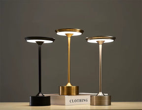 Luminária de Mesa Cristal Touch Recarregável