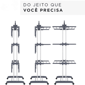Varal 3 Andares | Organização Inteligente para Apartamentos