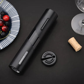 Abridor de Vinho Elétrico Recarregável com Cortador de Lacre