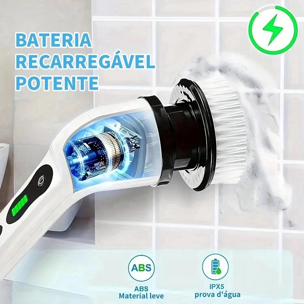 Escova  Elétrica  Recarregável 9 em 1