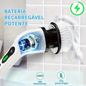Escova  Elétrica  Recarregável 9 em 1