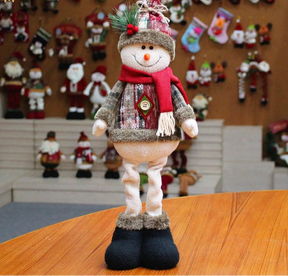 Trio Encantado de Natal – Papai Noel, Boneco de Neve e Alce Decorativos