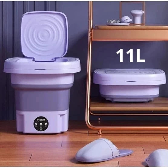 Mini Máquina de Lavar Dobrável 6,5L – Ideal para Roupas Pequenas, Bebê e Viagem