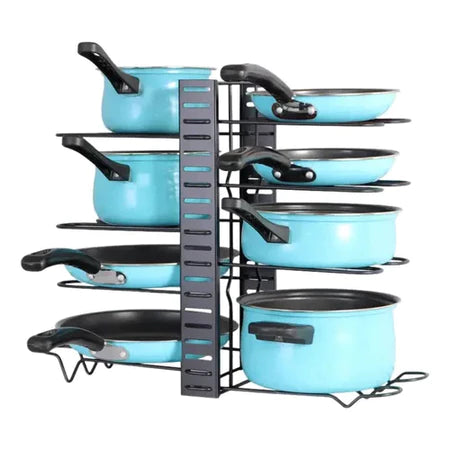 Organizador de Panelas Ajustável para Armário de Cozinha