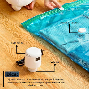 Kit TurboVac Elétrico-Bomba + 5 sacos -OFERTA LIMITADA