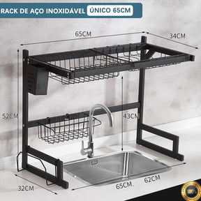Escorredor de Louça Suspenso Modular – Praticidade e Estilo para Sua Cozinha