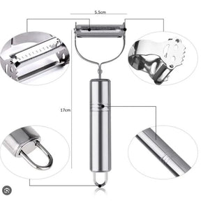 Fatiador e Descascador 2 em 1 – Mais Rápido, Prático e Sem Esforço na Cozinha