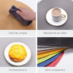 Jogo americano 6 peças Lar Equipado  -Elegância que transforma o simples em especial