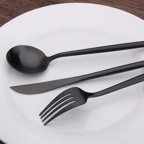 Jogo de Talheres Jumbo  Inox Luxo – Qualidade e Sofisticação para Sua Mesa Posta- 24 Peças