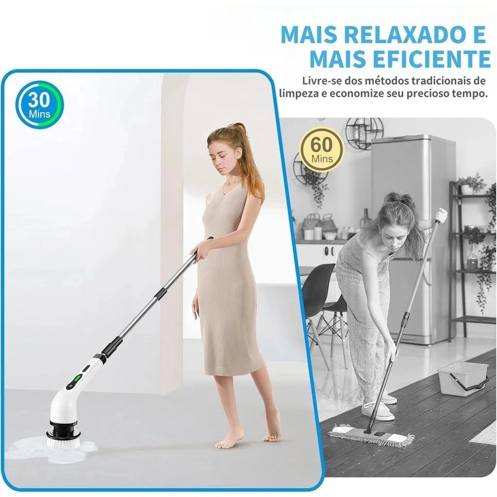 Escova  Elétrica  Recarregável 9 em 1