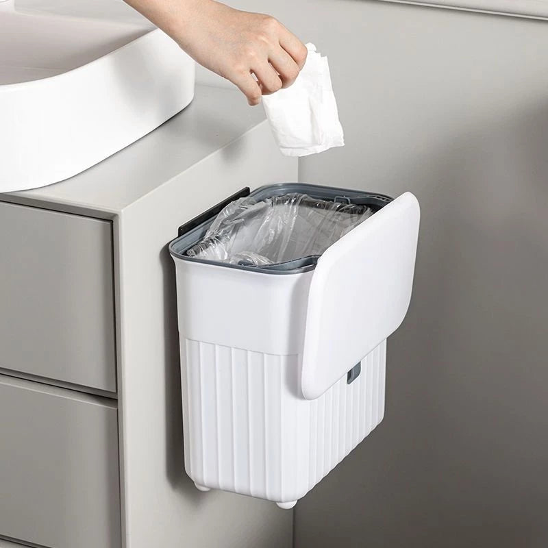 Lixeira Dobrável 9L LixoFlex  para Cozinha, Banheiro e Muito Mais -Lar Equipado
