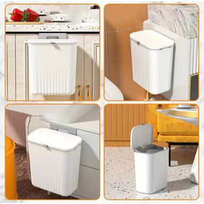 Lixeira Dobrável 9L LixoFlex  para Cozinha, Banheiro e Muito Mais -Lar Equipado