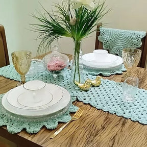 Coleção Encanto Dourado – Aparelho de Jantar e Chá em Vidro Opaline (16 Peças)