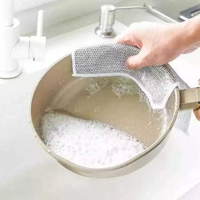 Pano de Limpeza Metálico 10 unid.-Multiuso Superabsorvente – Praticidade e Elegância na Cozinha