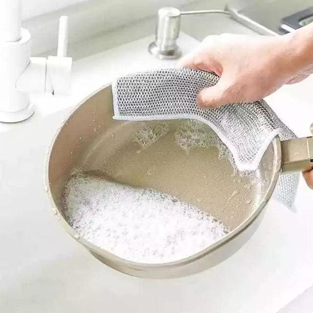 Pano de Limpeza Metálico 10 unid.-Multiuso Superabsorvente – Praticidade e Elegância na Cozinha