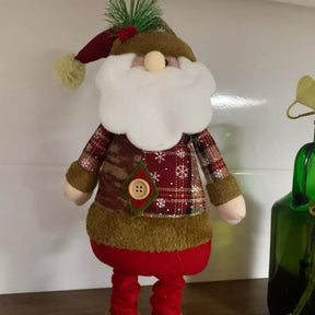 Trio Encantado de Natal – Papai Noel, Boneco de Neve e Alce Decorativos