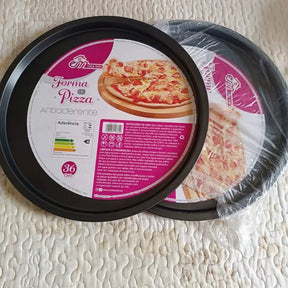 Formas de Pizza Antiaderentes kit 2 unid.  29cm — Praticidade e Sabor em Cada Receita!