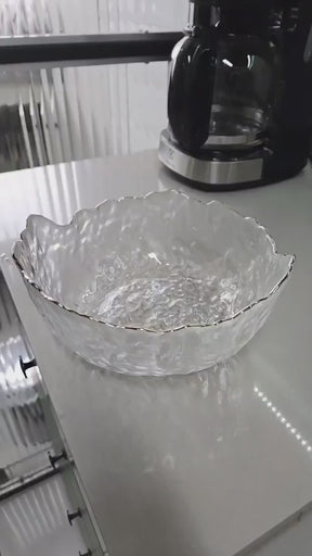 Kit 3 Bowls Cristal Martelado Taj com Fio de Ouro – Wolff