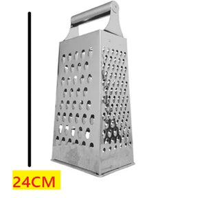 Ralador 4 Faces 24cm Aço Inoxidável Resistente para Queijos, Legumes e Verduras