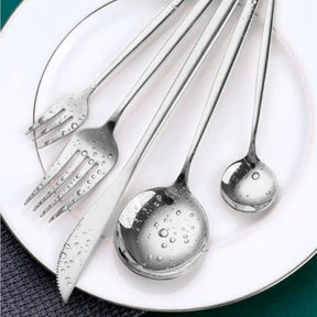 Talheres Prata Inox Glamour – Elegância e Brilho para Sua Mesa Posta- COMPRE E  LEVA O DOBRO