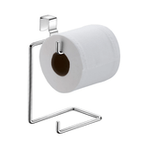 Suporte Duplo para Papel Higiênico de Caixa Acoplada - Cromado, Sem Furação