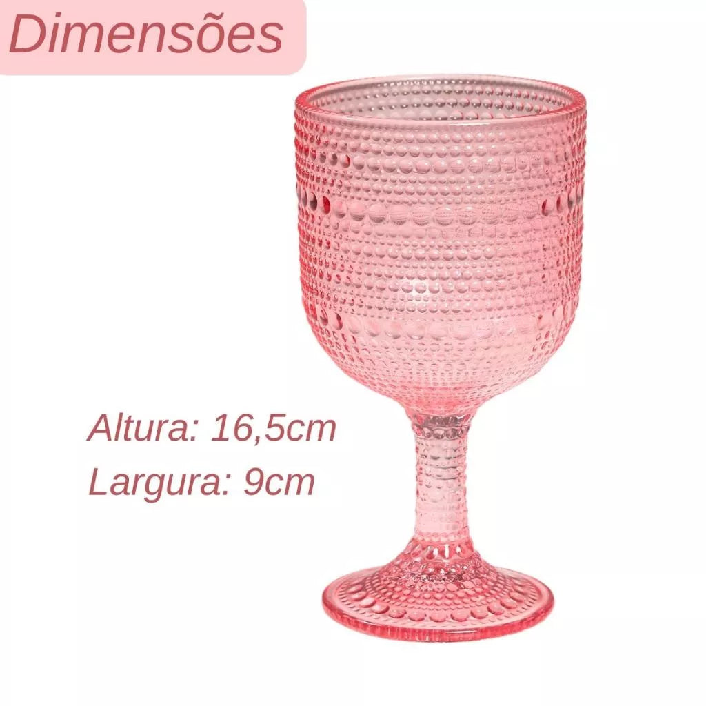 Conjunto de 6 Taças Pérola Glamour – Elegância e Sofisticação para Sua Mesa