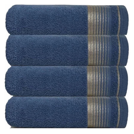 Kit 4 Toalhas de Banho Berlim 100% Algodão – 75x150cm | Maciez e Absorção Premium